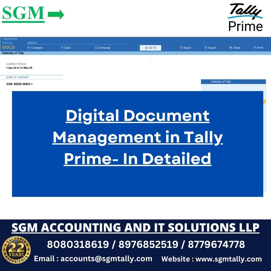 Digital Document Management in Tally Prime- In Detailed